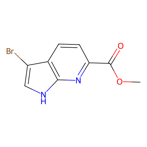 3-<em>溴</em>-1H-吡咯并[<em>2</em>,3-b]<em>吡啶</em>-<em>6</em>-<em>羧酸</em>甲酯，1638760-65-2，97%