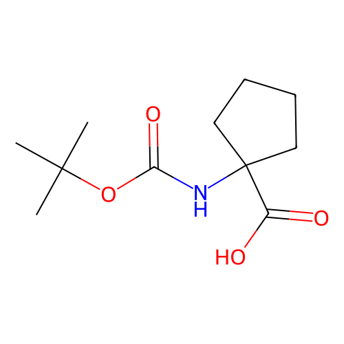 <em>1</em>-(Boc-氨基)环<em>戊烷</em>羧酸，35264-09-6，98%