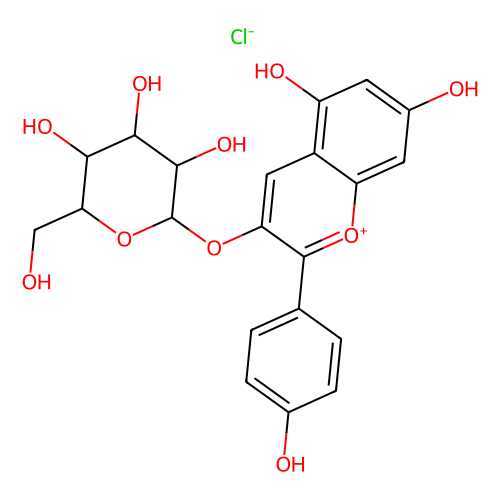 天竺葵<em>素</em><em>3</em>-<em>葡萄糖苷</em><em>氯化物</em>，18466-51-8，98%