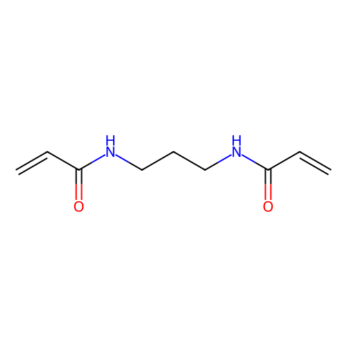 <em>N</em>,<em>N</em>'-(丙烷-1,3-二基)二<em>丙烯酰胺</em> (<em>含</em><em>稳定剂</em><em>MEHQ</em>)，4887-13-2，97%