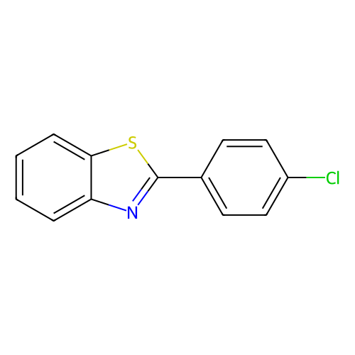 <em>2</em>-(4-氯苯基)苯并噻唑，6265-91-4，98%