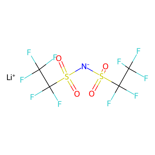 双(五氟<em>乙基</em>磺酰基)亚氨基<em>锂</em>，132843-44-8，>98.0%(T)
