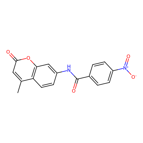 N-（<em>4</em>-甲基-2-<em>氧</em><em>代</em>-2氢-1-<em>苯</em>并吡喃-7-基）-<em>4</em>-<em>硝基苯</em>甲酰胺，867301-81-3，98%