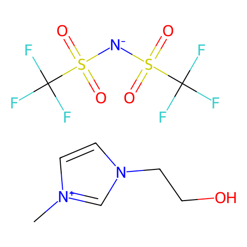 <em>1</em>-(2-羟基乙基)-3-甲基<em>咪唑</em>双(<em>三</em><em>氟</em>甲磺酰基)亚胺，174899-86-6，98%