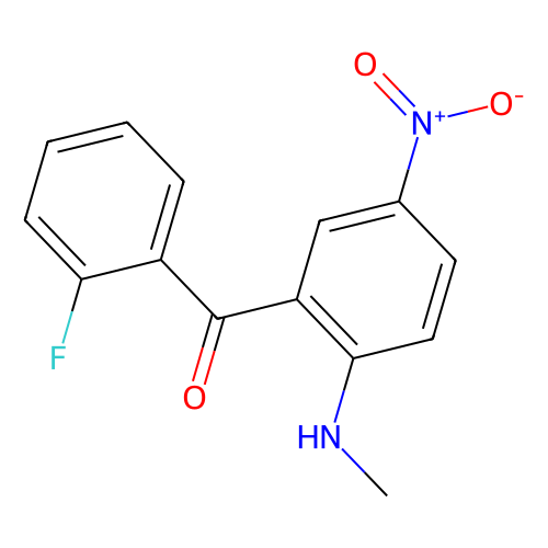 2-甲氨基-5-硝基-2'-氟二苯甲酮，735-<em>06-8，95</em>%