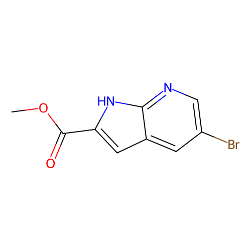 5-溴-1H-吡咯并[<em>2,3-b</em>]吡啶-<em>2</em>-羧酸甲酯，1234616-<em>83</em>-1，97%