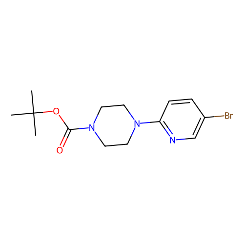 <em>4-Boc-1</em>-(<em>5</em>-<em>溴</em>-<em>2</em>-<em>吡啶基</em>)<em>哌嗪</em>，153747-97-8，97%