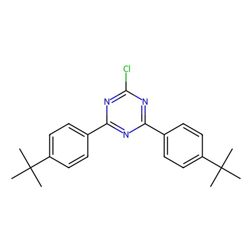 <em>2</em>,4-双[4-(叔丁基)苯基]-6-氯-<em>1,3</em>,5-三嗪，253158-13-3，98%