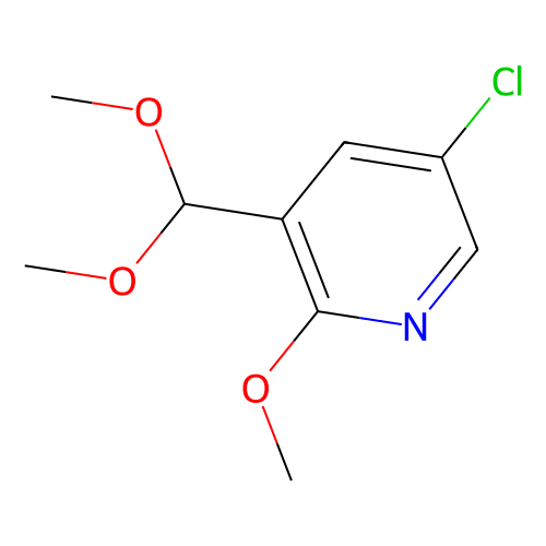 <em>5</em>-氯-3-(二<em>甲</em><em>氧基</em>甲基)-2-<em>甲</em><em>氧基</em>吡啶，1261365-50-7，95%