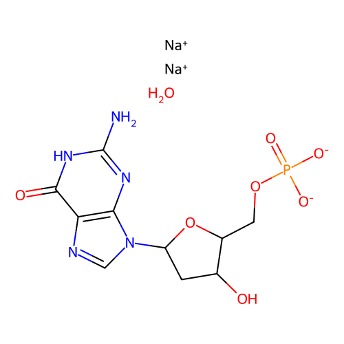 2′-脱氧<em>鸟苷</em>-5′-一磷酸 二钠盐 水合物，52558-16-4，≥99%