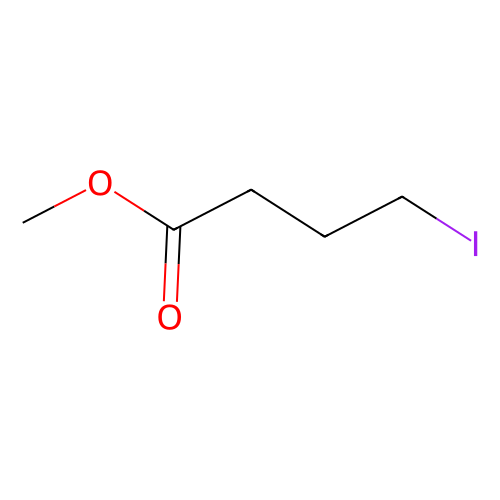 4-碘丁酸<em>甲</em>酯(<em>含</em><em>稳定剂</em>铜屑)，14273-85-9，95%