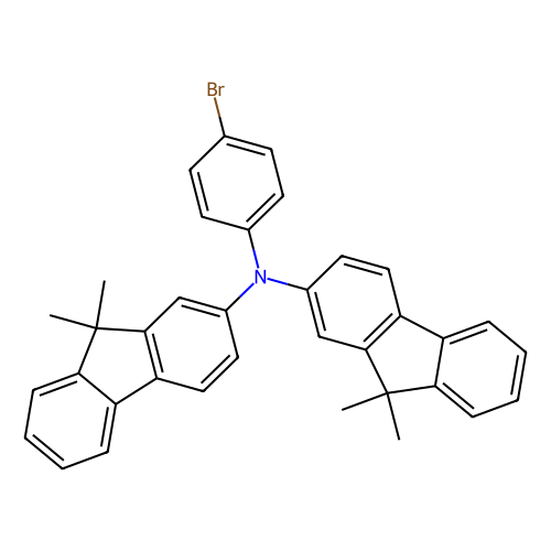 4-溴-<em>N</em>,<em>N</em>-二(<em>9</em>,9-二甲基-<em>9</em>H-芴-2-基)苯胺，313050-71-4，97%