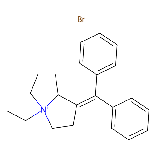 3-(二苯亚甲基)-1,1-二乙基-2-甲基吡咯烷-1-鎓溴化物，<em>4630-95</em>-9，97%