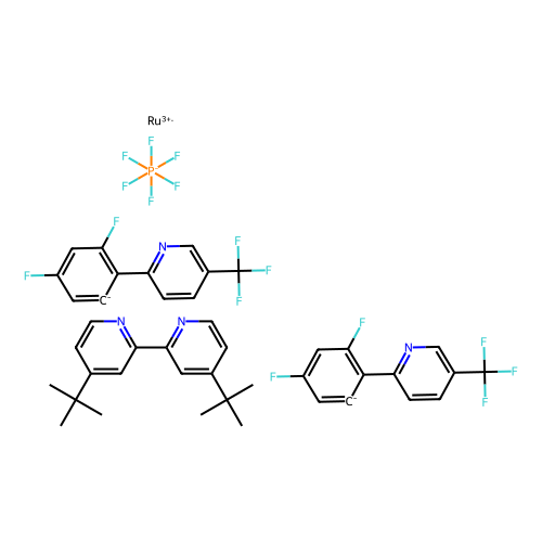 (4,4'-二叔丁基-<em>2,2</em>'-<em>联吡啶</em>)双[<em>3</em>,5-二氟-<em>2</em>-[<em>5</em>-三氟甲基-<em>2</em>-吡啶基-κN]<em>苯基</em>-κC]铱(III)六氟磷酸盐，870987-63-6，99%