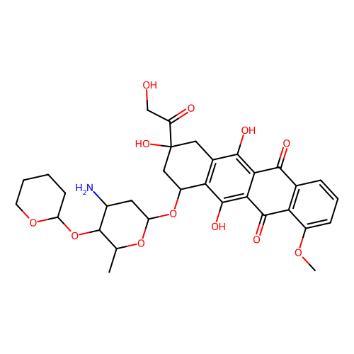 Pirarubicin，72496-<em>41-4，10mM</em> in <em>DMSO</em>