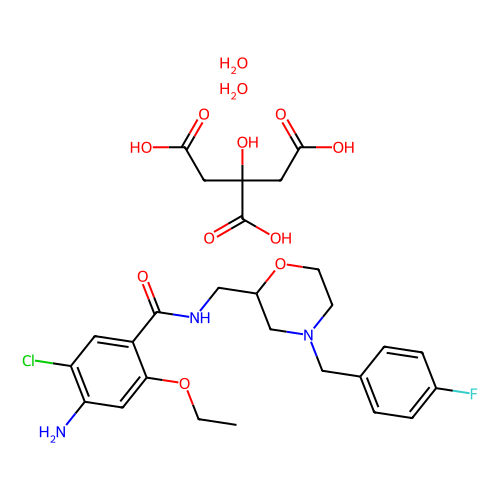 莫沙必利 柠檬酸盐 二水合物，636582-62-2，98