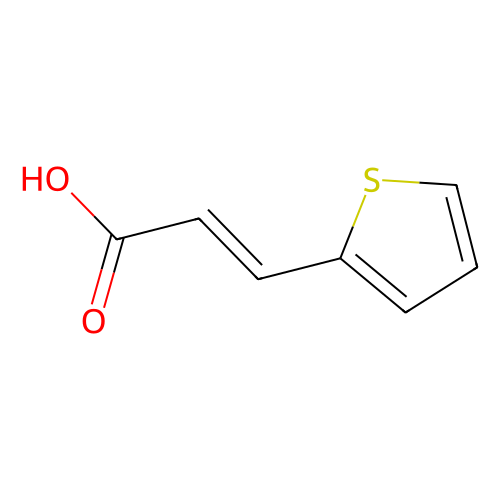 <em>2</em>-噻吩丙烯酸，<em>15690-25-2</em>，>98.0%(T)