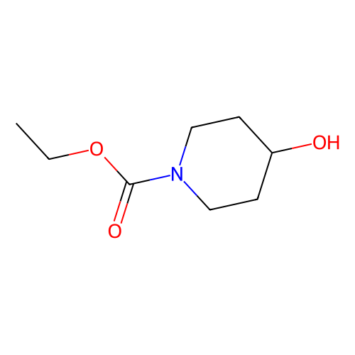 4-<em>羟基</em><em>哌啶</em>-1-甲酸乙酯，65214-82-6，98%