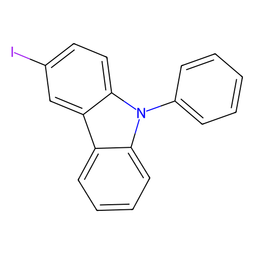 <em>3</em>-碘-9-苯基咔唑，502161-<em>03</em>-7，>99%