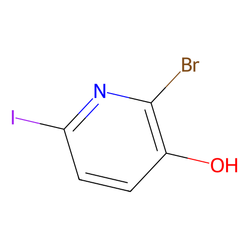 2-溴-<em>6</em>-碘-吡啶-3-<em>醇</em>，129611-<em>32</em>-1，98%