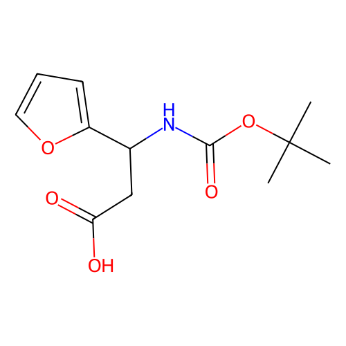 Boc-（R）-<em>3</em>-氨基-<em>3</em>-（<em>2</em>-<em>呋喃</em><em>基</em>）丙酸，1217725-33-1，98%，ee≥98%