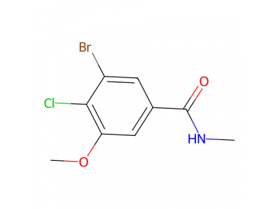 3-溴-4-氯-5-甲氧基-N-甲基苯甲酰胺，2089311-47-5，99%