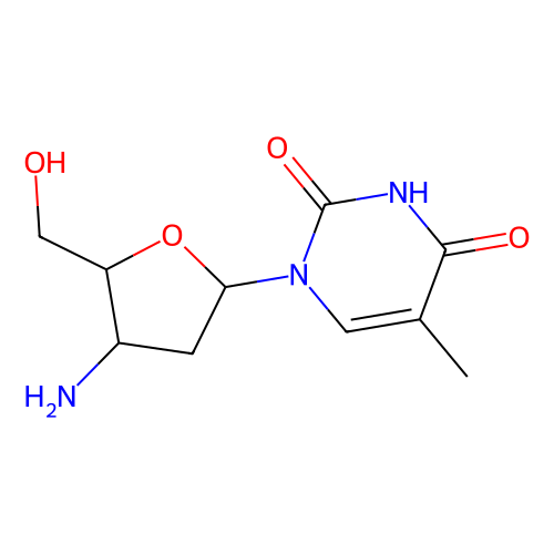 3’-氨基-2',3'-<em>双</em>脱氧胸苷，52450-<em>18</em>-7，98%