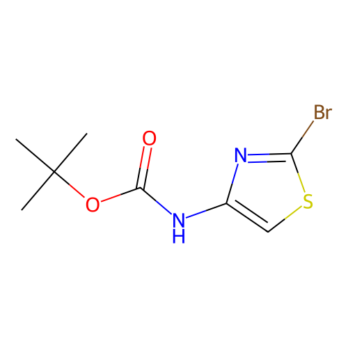 (2-溴<em>噻唑</em>-<em>4</em>-基)氨基<em>甲酸</em>叔丁酯，1245647-95-3，97%