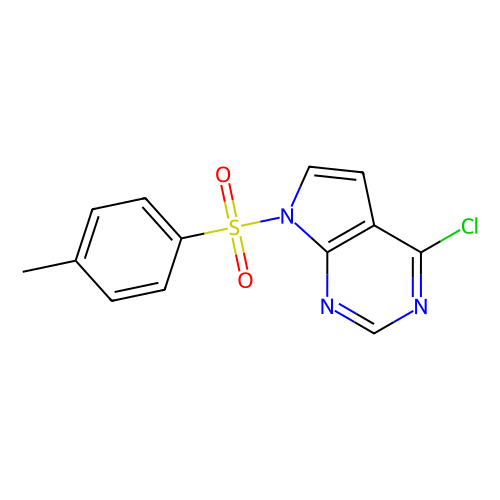 4-氯-7-<em>对</em><em>甲苯</em><em>磺</em><em>酰</em><em>基</em>-7H-吡咯并[<em>2</em>,3-d]嘧啶，479633-63-1，98%