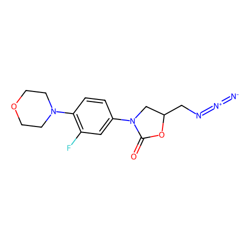 (R)-<em>5</em>-(<em>叠氮</em>甲基)-3-[3-氟-4-(4-吗啉<em>基</em>)苯基]-2-唑烷酮，168828-84-0，97%