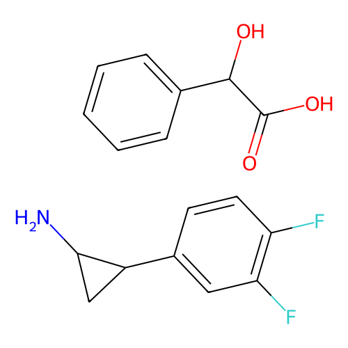 (1<em>R</em>,<em>2</em>S)-<em>2</em>-(3,4-二氟<em>苯基</em>)环丙胺 (<em>R</em>)-扁桃酸盐，376608-71-8，97%