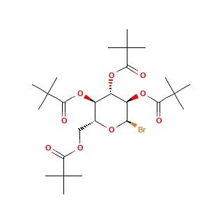 <em>2</em>,3,4,6-O-四<em>特</em><em>戊</em><em>酰</em>基-ALPHA-D-溴代吡喃葡萄糖，81058-27-7，98%