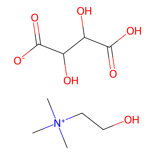 <em>L</em>-(+)-<em>酒石酸</em>氢胆碱，87-67-2，98%,含<em>二</em>氧化硅稳定剂