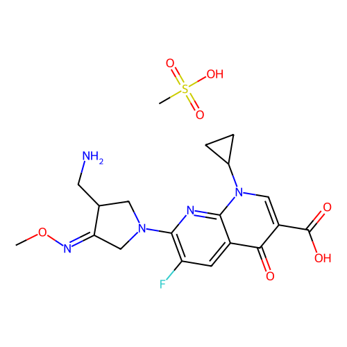 甲磺酸吉米沙星，210353-53-0，98% (HPLC