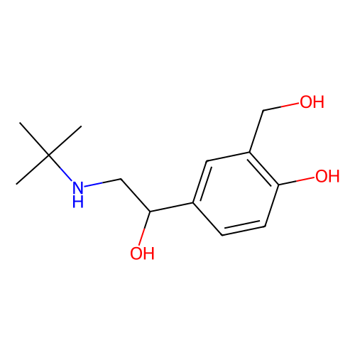 沙丁<em>胺</em><em>醇</em>，18559-94-9，10mM in DMSO
