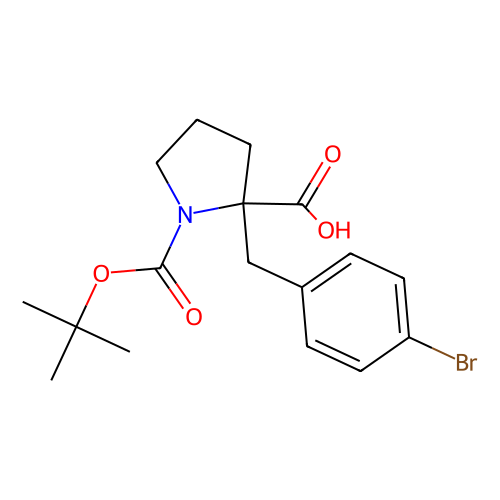 Boc-α-(4-溴苄基)-<em>DL</em>-Pro-OH，336817-91-5，98%