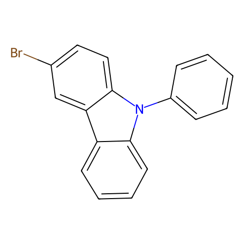 3-溴-9-苯基<em>咔唑</em>，1153-85-1，>99%