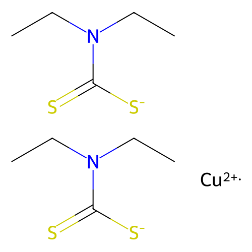 二<em>乙基</em>二<em>硫</em><em>代</em>氨基甲酸铜(II)，13681-87-3，>97.0%