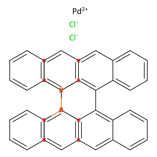 二氯[2,2'-双(二苯基膦)-1,1'-联萘]钯(<em>II</em>)，253157-79-8，97%