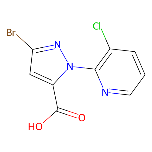 <em>3</em>-溴-1-(<em>3</em>-氯-2-吡啶)-1H-<em>吡唑</em>-<em>5</em>-<em>羧酸</em>，500011-<em>86</em>-9，96%