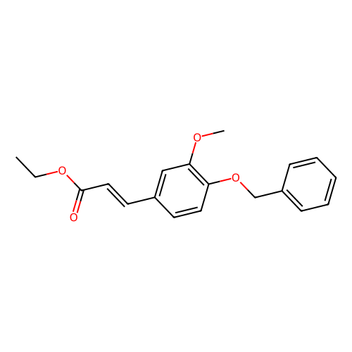 (E)-3-(4-(苄氧基)-3-甲氧基苯基)丙烯酸乙酯，38157-08-3，95