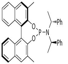 (11bR)-2,6-二甲基-<em>N</em>,<em>N</em>-双(1-苯<em>乙基</em>)二萘并[2,1-d:1',2'-f][1,3,2]二氧磷杂环<em>庚</em>-4-<em>胺</em>，340700-94-9，97% 98%ee