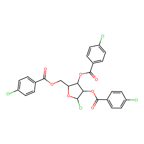 alpha-D-氯化呋喃<em>核糖</em>三(4-氯苯甲酸)酯，125598-74-5，97%