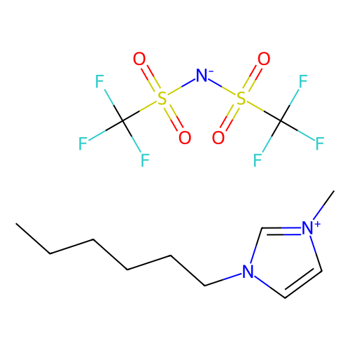 1-己基-3-甲基咪唑双(<em>三</em><em>氟</em><em>甲烷</em><em>磺</em>酰基)酰亚胺，382150-50-7，>98.0%(HPLC）