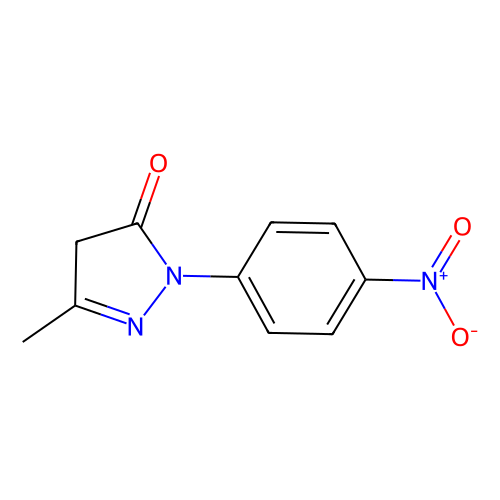 <em>1</em>-(4-<em>硝基</em>苯基)-3-甲基-5-<em>吡唑</em>啉酮，6402-09-1，98%