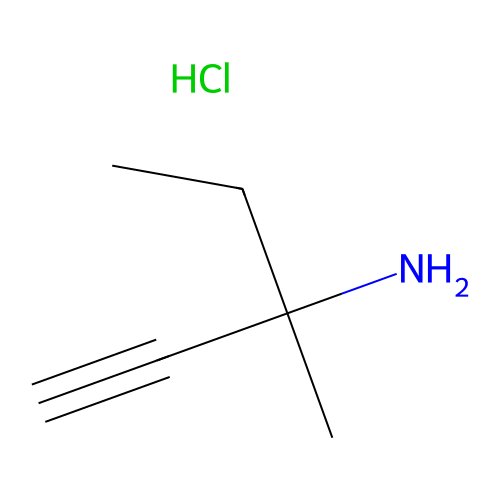 3-<em>甲基</em>-<em>1</em>-<em>戊炔</em>-3-胺盐酸盐，108575-32-2，97%