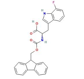 (S)-2-((((9H-芴-9-基)甲氧基)羰基)<em>氨基</em>)-<em>3</em>-(7-氟-1H-<em>吲哚</em>-<em>3</em>-基)<em>丙酸</em>，1956434-65-3，95%
