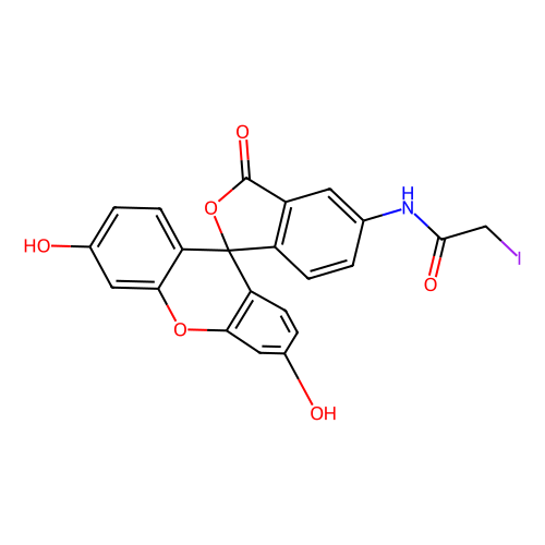 5-碘乙酰氨基<em>荧光</em>素(5-IAF)，63368-<em>54</em>-7，≥95% (HPLC)