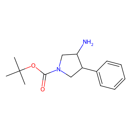 (3S,<em>4R</em>)-3-氨基-4-苯基吡咯<em>烷</em>-1-羧酸叔丁酯，1643979-48-9，95%
