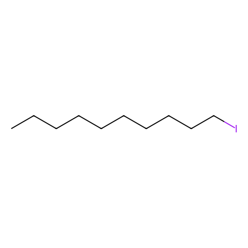 1-碘<em>癸烷</em>(含稳定剂铜屑)，2050-77-3，>96.0%(GC)